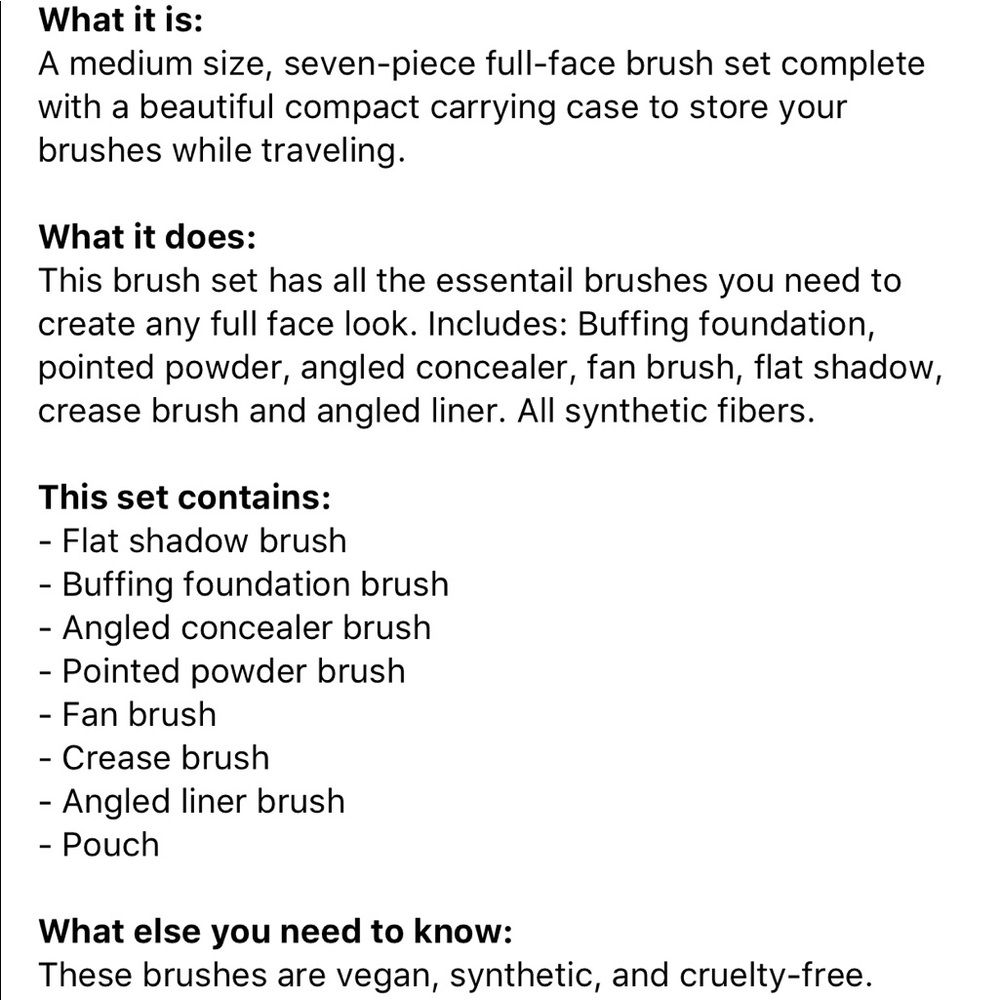 🆕 SEPHORA 7-PC SPELLBOUND BRUSH SET 🆕 - Picture 5 of 5